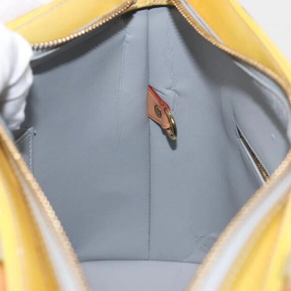 LOUIS VUITTON Monogram Vernis Houston Hand Bag Gris M91053 LV Auth 142613 - Picture 12 of 16